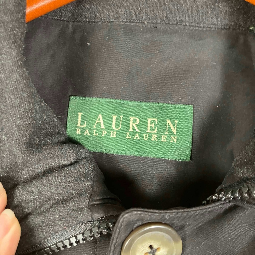 Lauren Ralph Lauren Trench Coat Mens 40L Black Removable Liner Quilted Insulated - Picture 3 of 15
